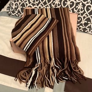 Scarf with matching beanie